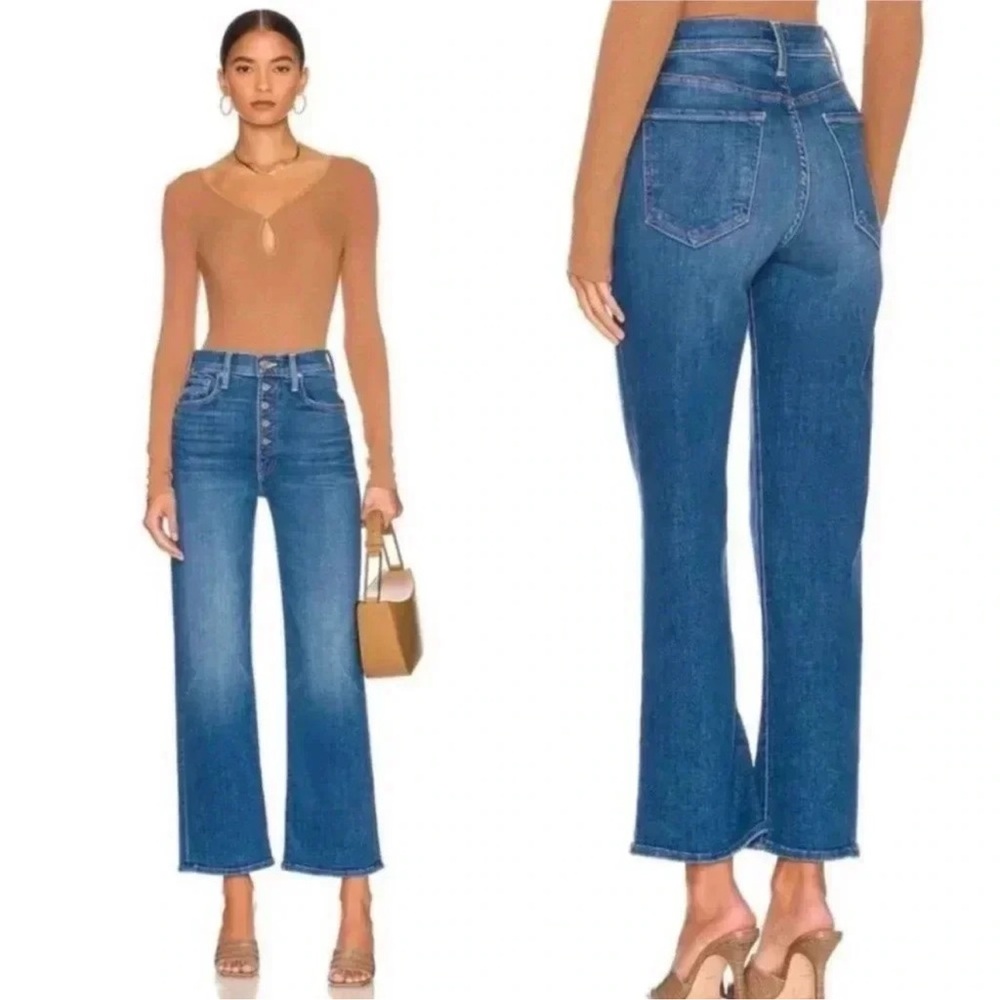 MOTHER JEANS PIXIE RAMBLER ANKLE JEANS (WASH - BRIEFLY GORGEOUS)